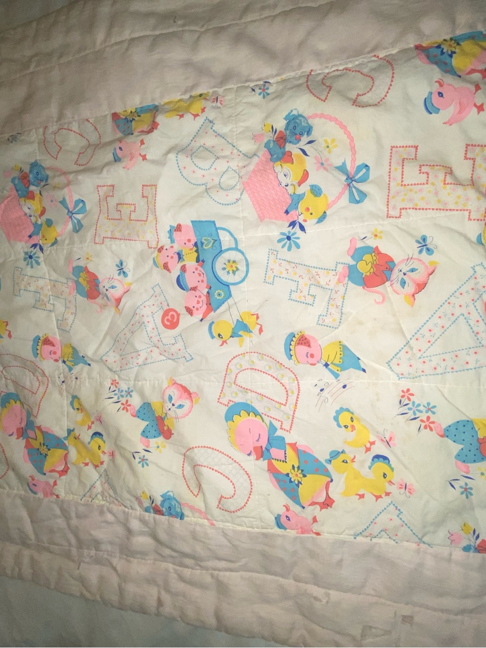 Vintage baby blanket one size